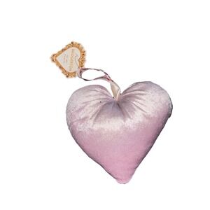 Bridgerton Light Shimmer Pink Mini Heart Pillow Love Valentines Day Gift